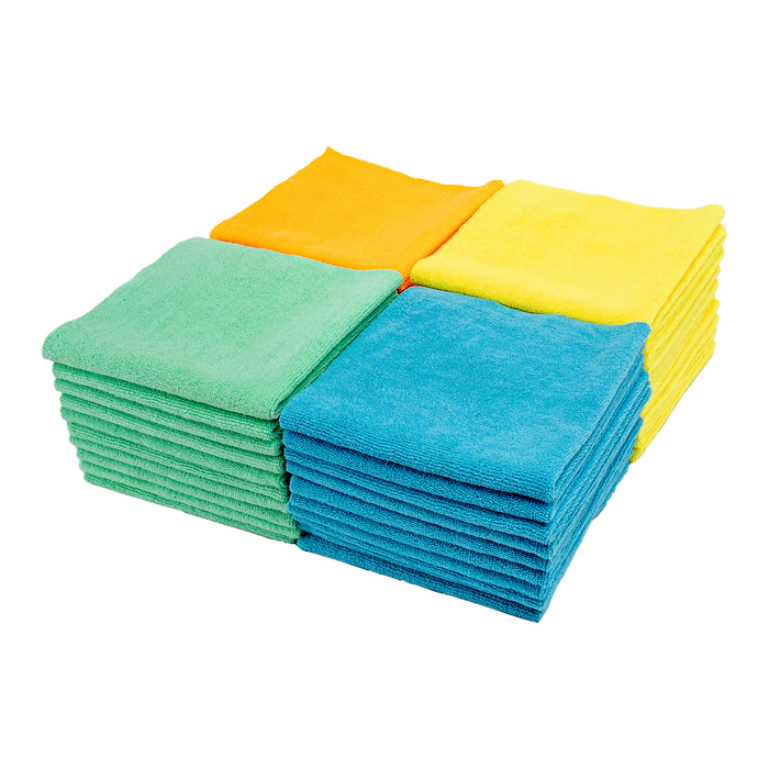380GSM Premium Multipurpose Microfiber Cleaning Towel - 50 Pack
