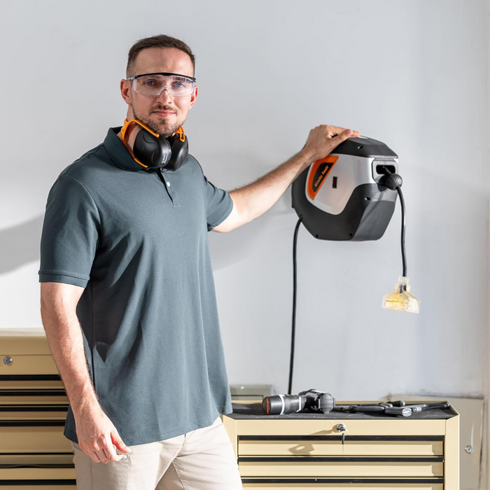 Retractable Extension Cord Reel-12/14/16 AWG