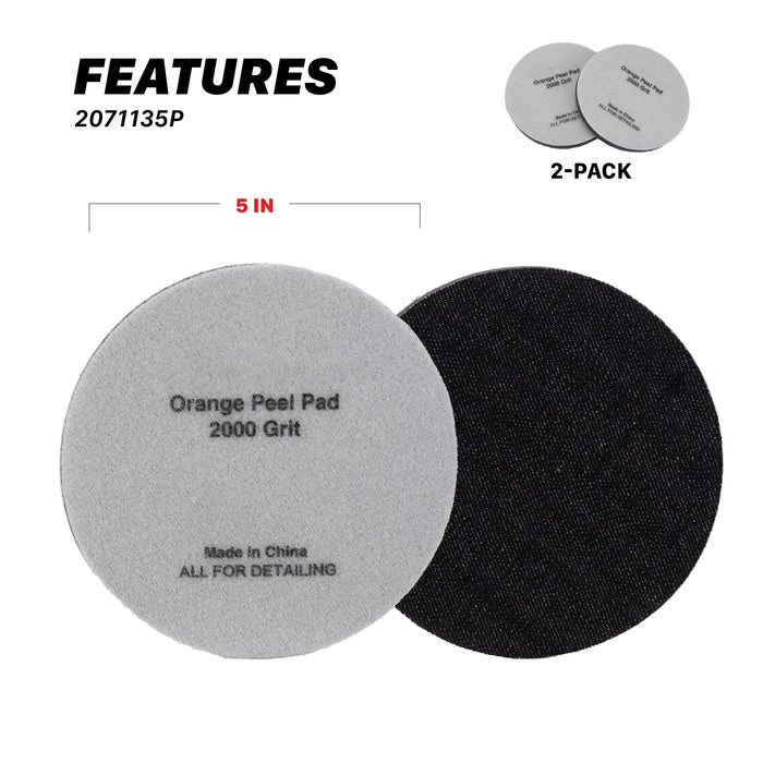 Orange Peel Pads - 2000, 3000 Grit (2 Pack)