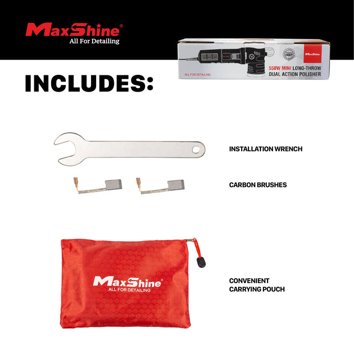 Orbital Polisher | M312 - 3in Plate, 12mm Throw, 550W