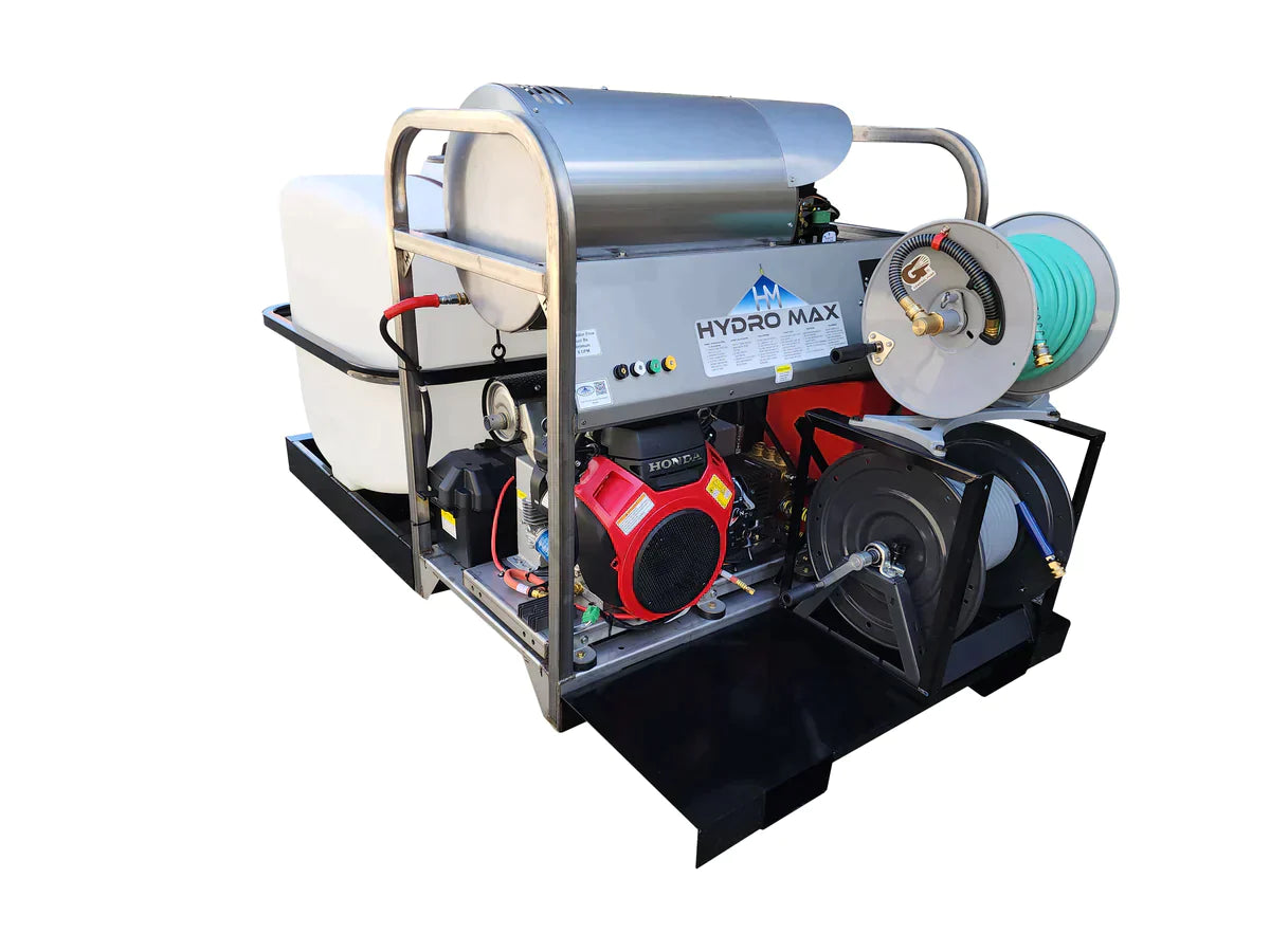 Hydro Max Hot Water Pressure Washer Skid 4000psi @ 8.0gpm — Stateside ...