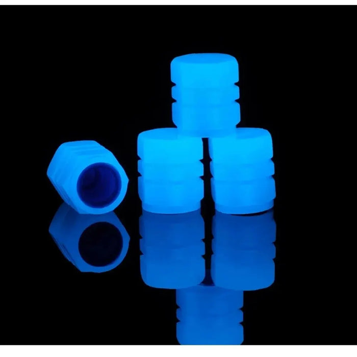 Glowing Tire Valve Caps Cars Motorcycle Bike