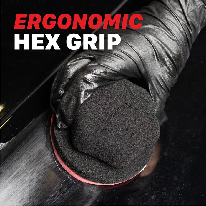 Hex Grip Car Wax Foam Applicator