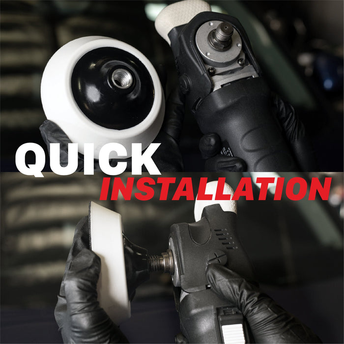 Firm Foam Rotary Polisher Backing Plates - 2in, 3in, 5in, 6in