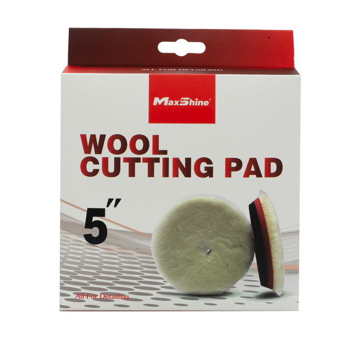 Wool Cutting Pads Rubber Backed - 3in, 5in, 6in