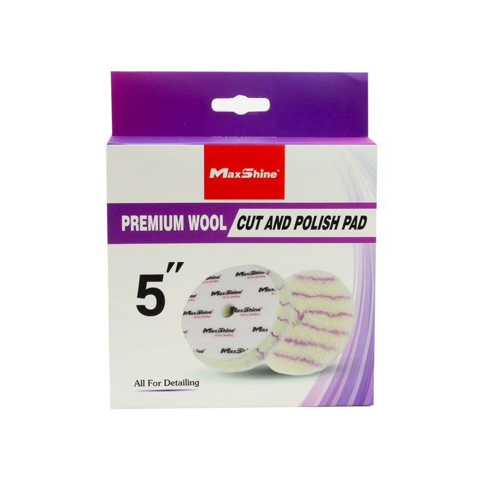 Premium Wool Cut and Polish Pads - 3in, 5in, 6in