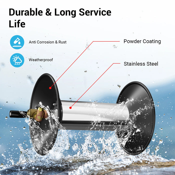 Pressure Washer Hose Reel 100ft x 3/8"