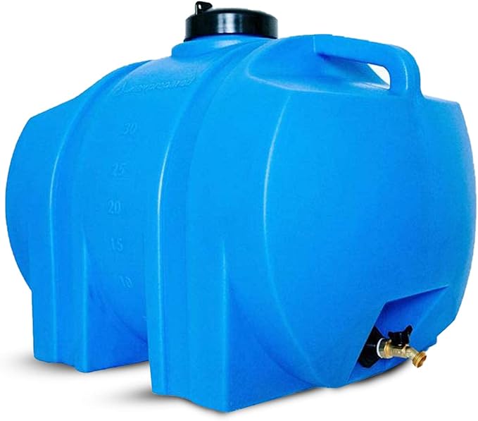 Water Tank 35 Gallon Rugged Tough Blue