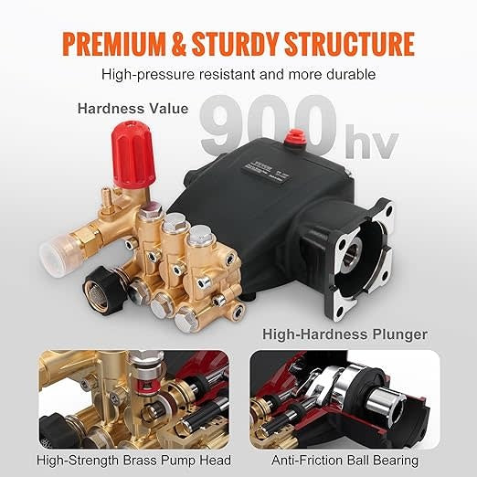 SES Pressure Washer Pump 3700psi @ 2.5gpm 3/4" Shaft