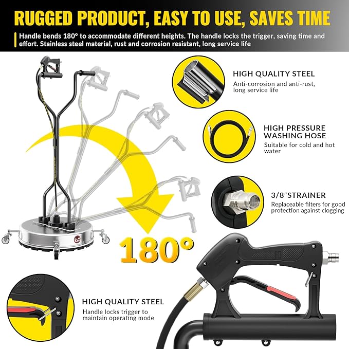 SES Surface Cleaner 4500psi Stainless Steel