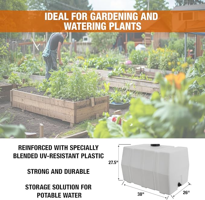 Detailing Utility Water Tank 100 Gallon