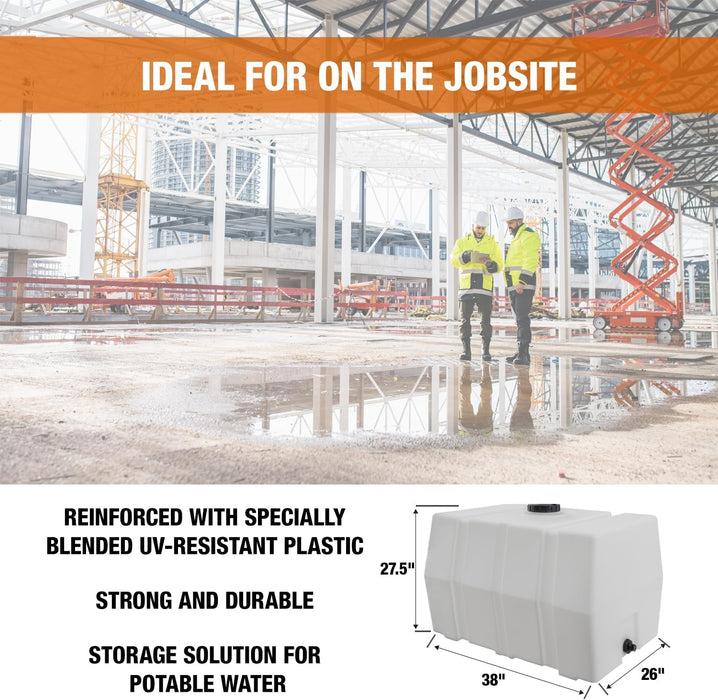 Detailing Utility Water Tank 100 Gallon