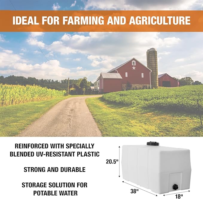 Detailing Utility Water Tank 50 Gallon