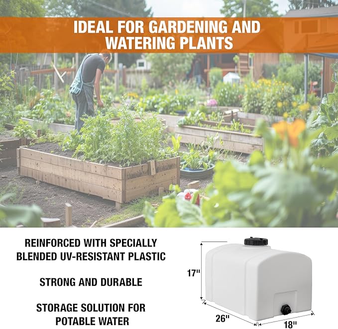 Detailing Utility Water Tank 26 Gallon