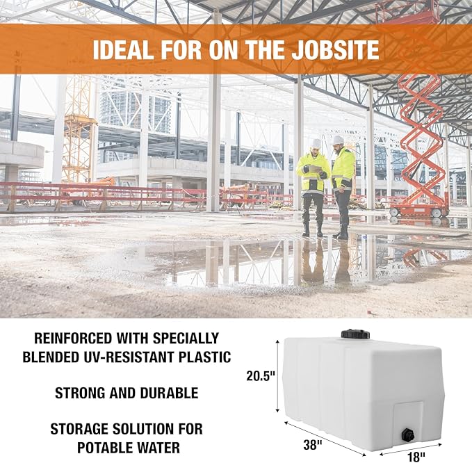 Detailing Utility Water Tank 50 Gallon