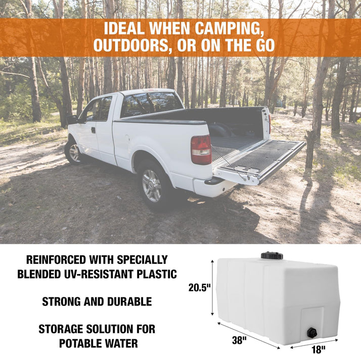 Detailing Utility Water Tank 50 Gallon