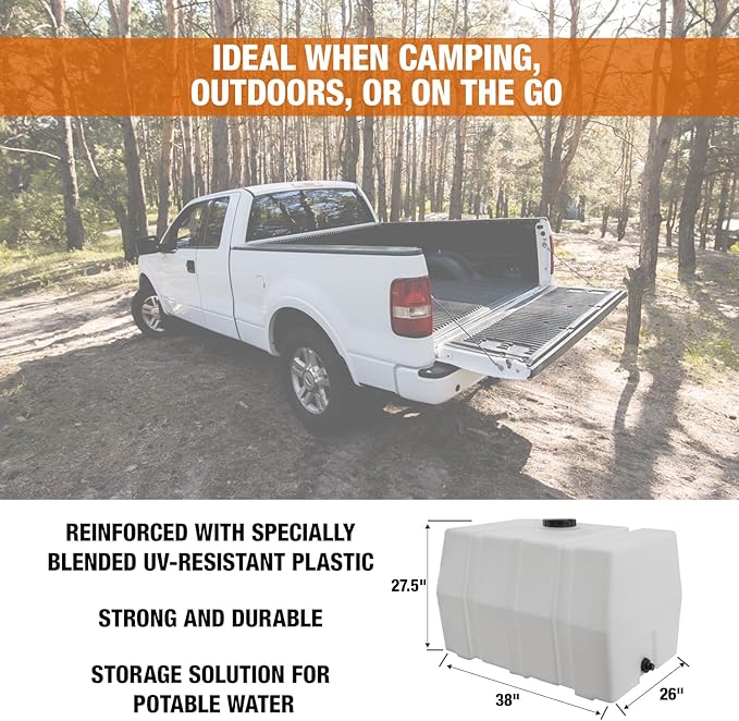 Detailing Utility Water Tank 100 Gallon