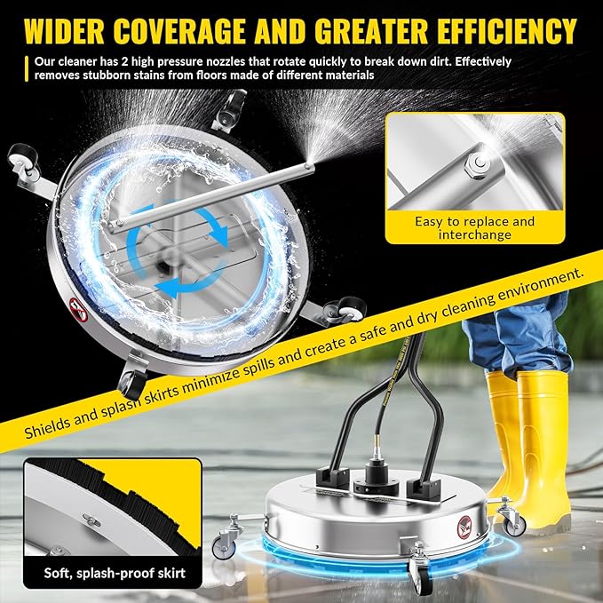 SES Surface Cleaner 4500psi Stainless Steel