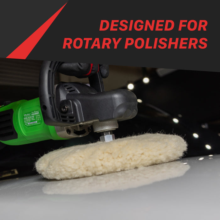Rotary Wool Buffing Pads - 9in
