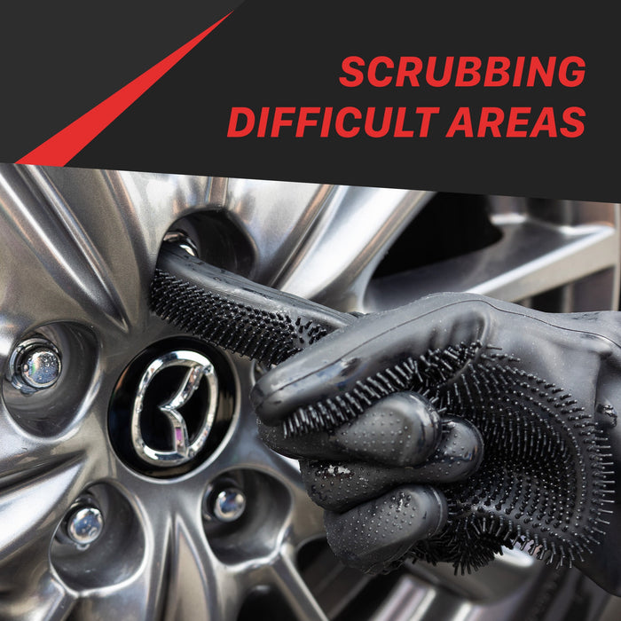 Silicone Scrubbing Gloves