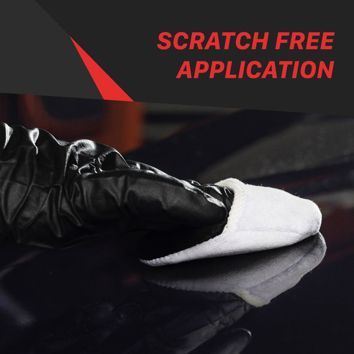 Finger Hold Microfiber Wax Applicator Pad - 4 Pack