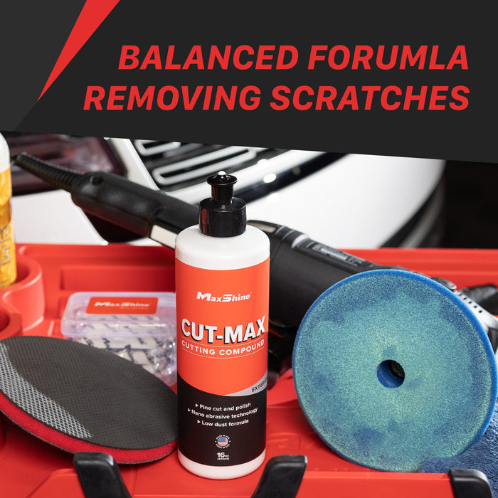 Car Scratch Remover | Cut-Max Cutting Compound - 16oz