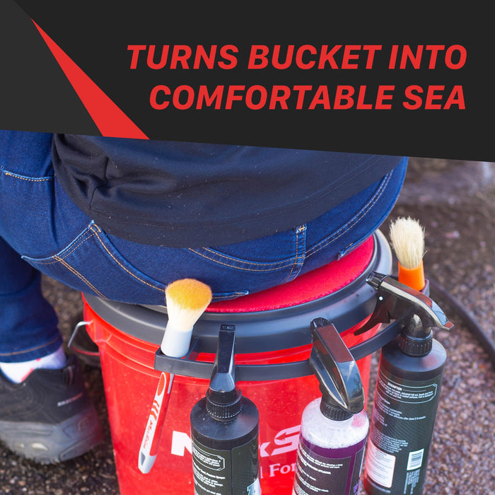 Multifunction Bucket Lid Seat