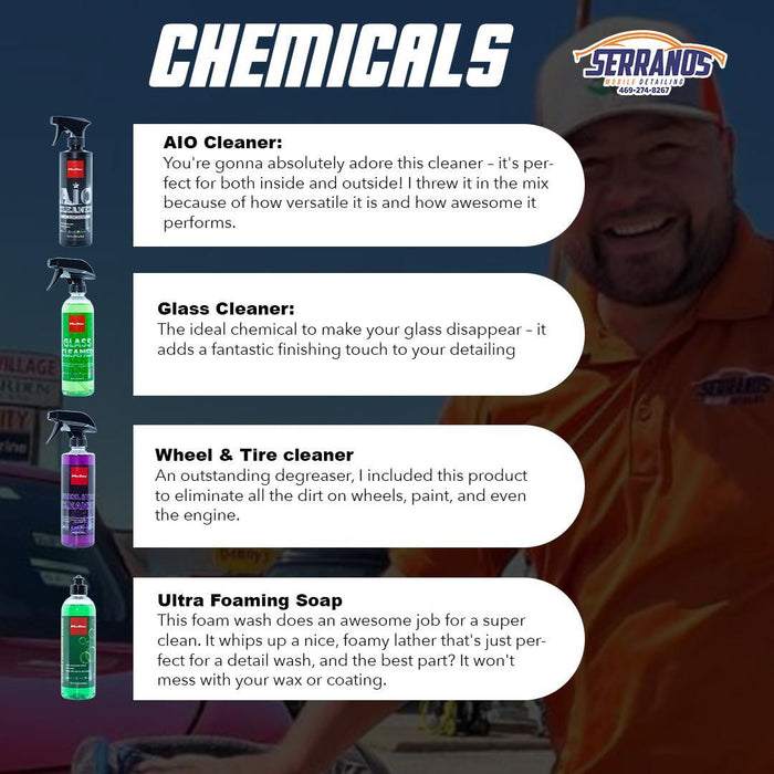 Serranos Mobile Detailing Car Cleaning Kit