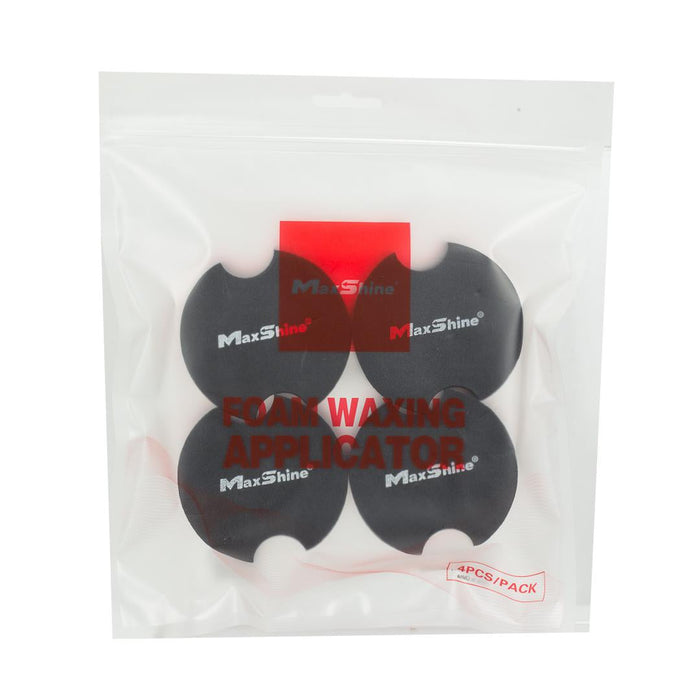 Rubber Backed Car Wax Foam Applicator Pad - 4 Pack