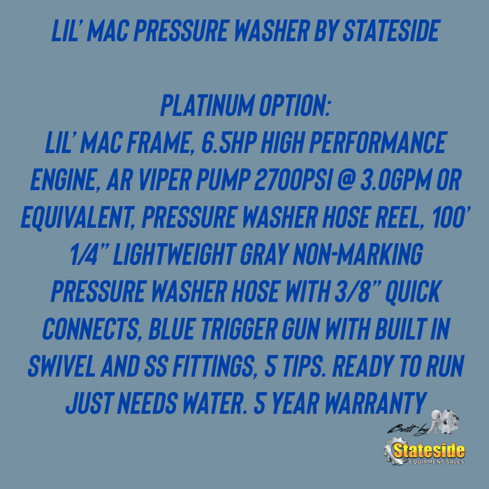 Stateside Lil' Mac Pressure Washer Gas
