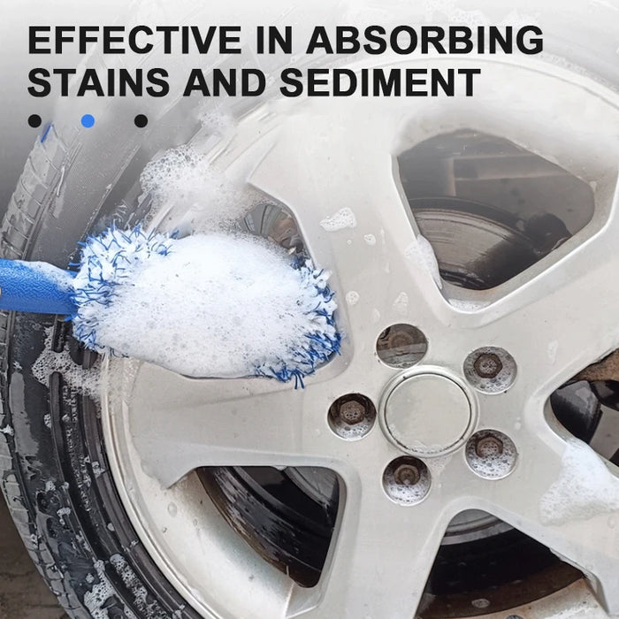 SEAMETAL Wheel Brush Car Wash Plush Wheel Tire Rim