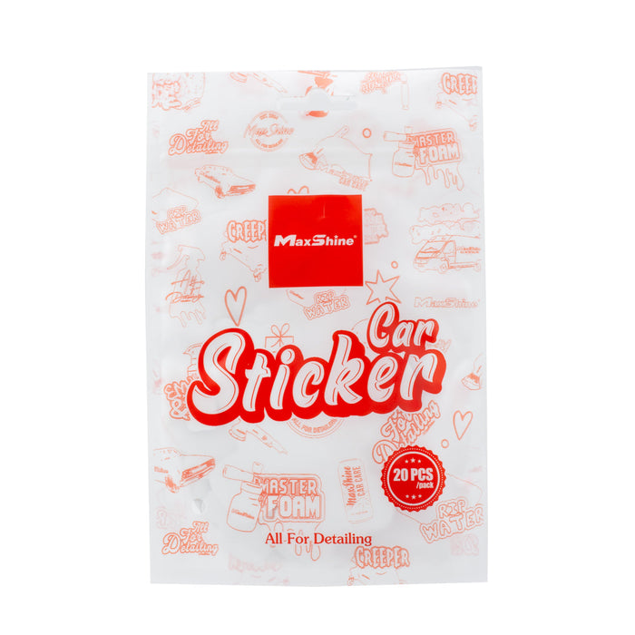 MaxShine Stickers - 20 Pack