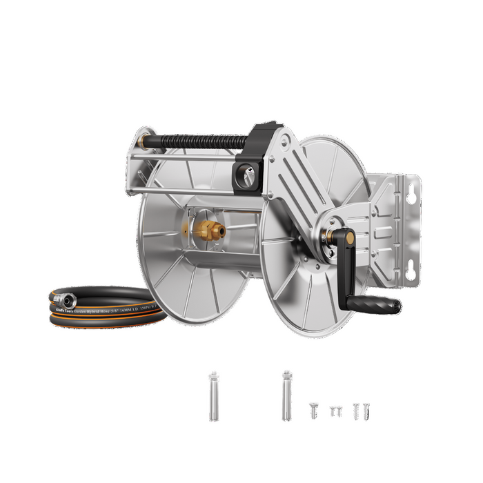 Wall Mounted Hose Reel-Stainless Steel-Heavy Duty