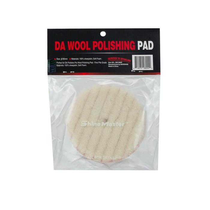 Wool Cutting Pads Rubber Backed - 3in, 5in, 6in