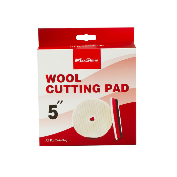 Wool Cutting Pads Rubber Backed - 3in, 5in, 6in