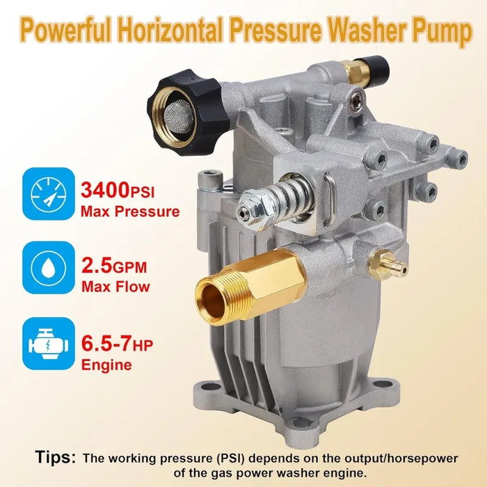 SES Pressure Washer Pump 3400 PSI @ 2.5GPM Gas Econo