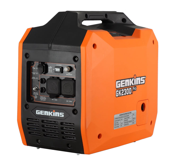 Genkins 2300 Watt Portable Inverter Generator Gas Super Quiet